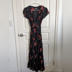 Reformation wrap maxi dress